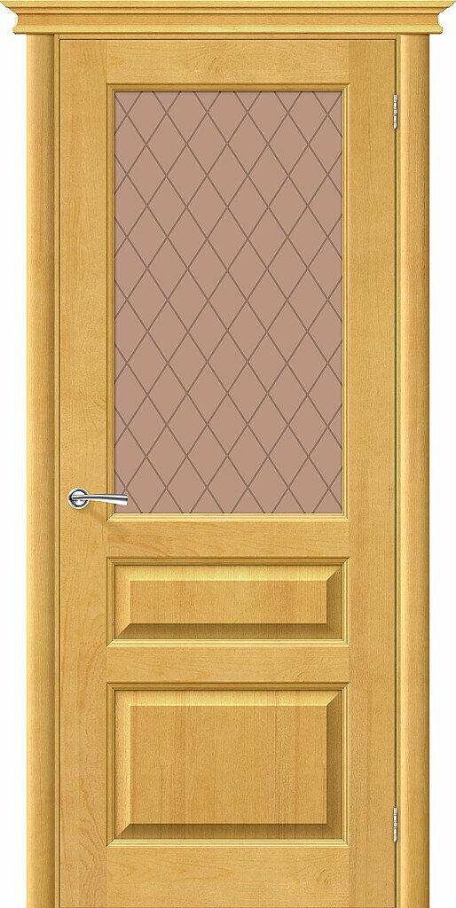 Дверь межкомнатная М-5 Кристалл Медовый